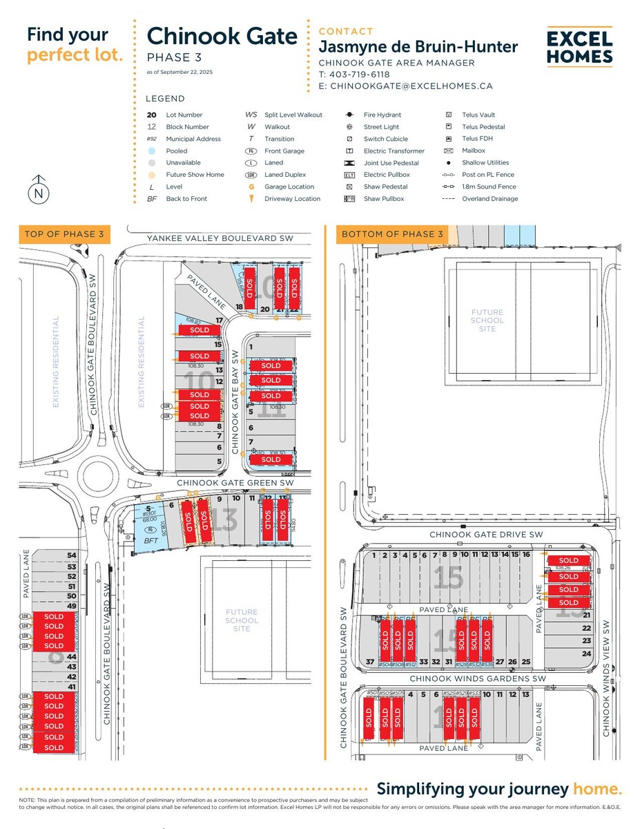 Site plan for Chinook Gate in Airdrie, Alberta
