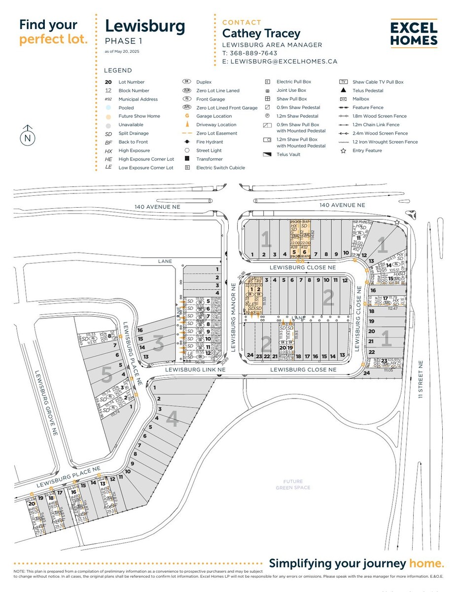 Site plan for Lewisburg (Ex) in Calgary, Alberta