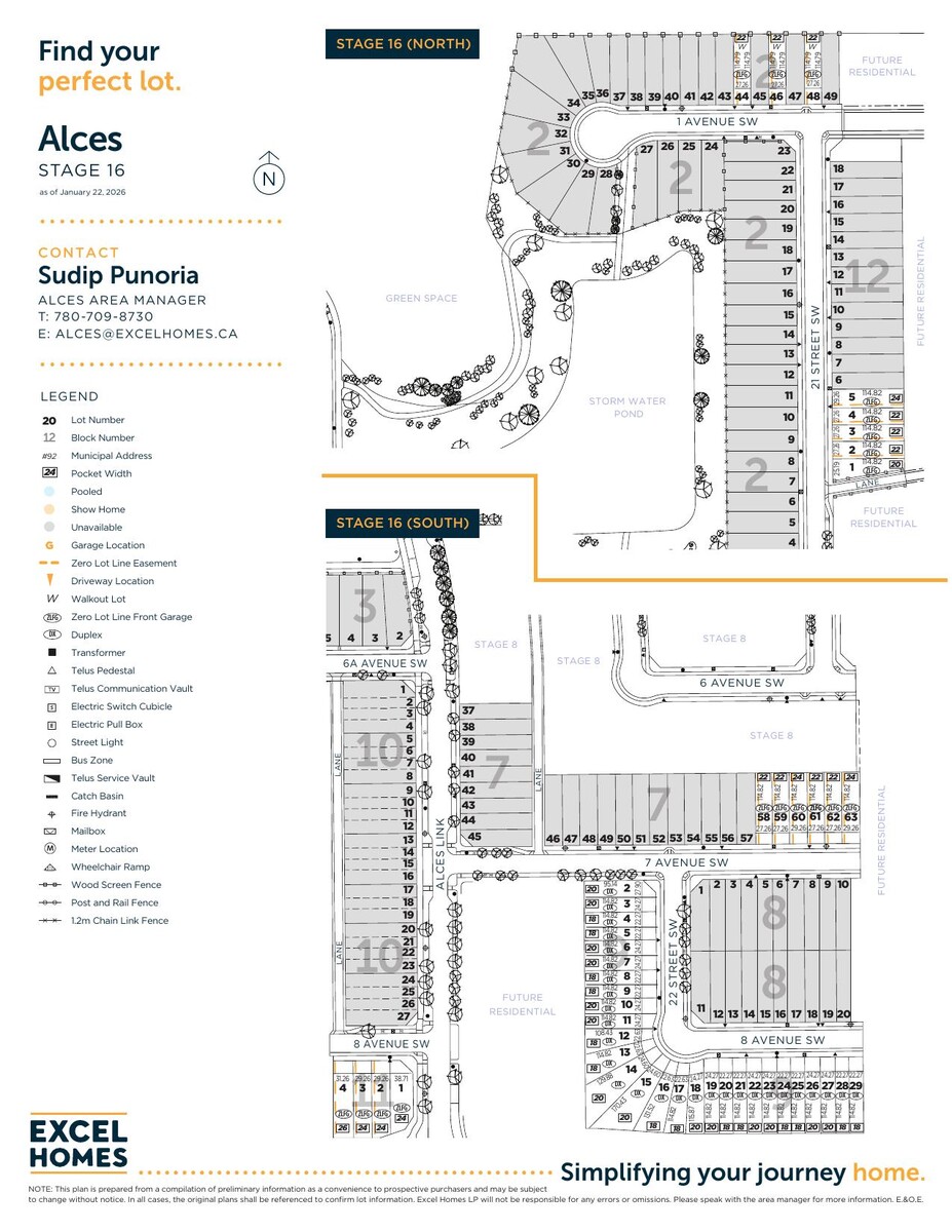 Site plan for Alces in Edmonton, Alberta