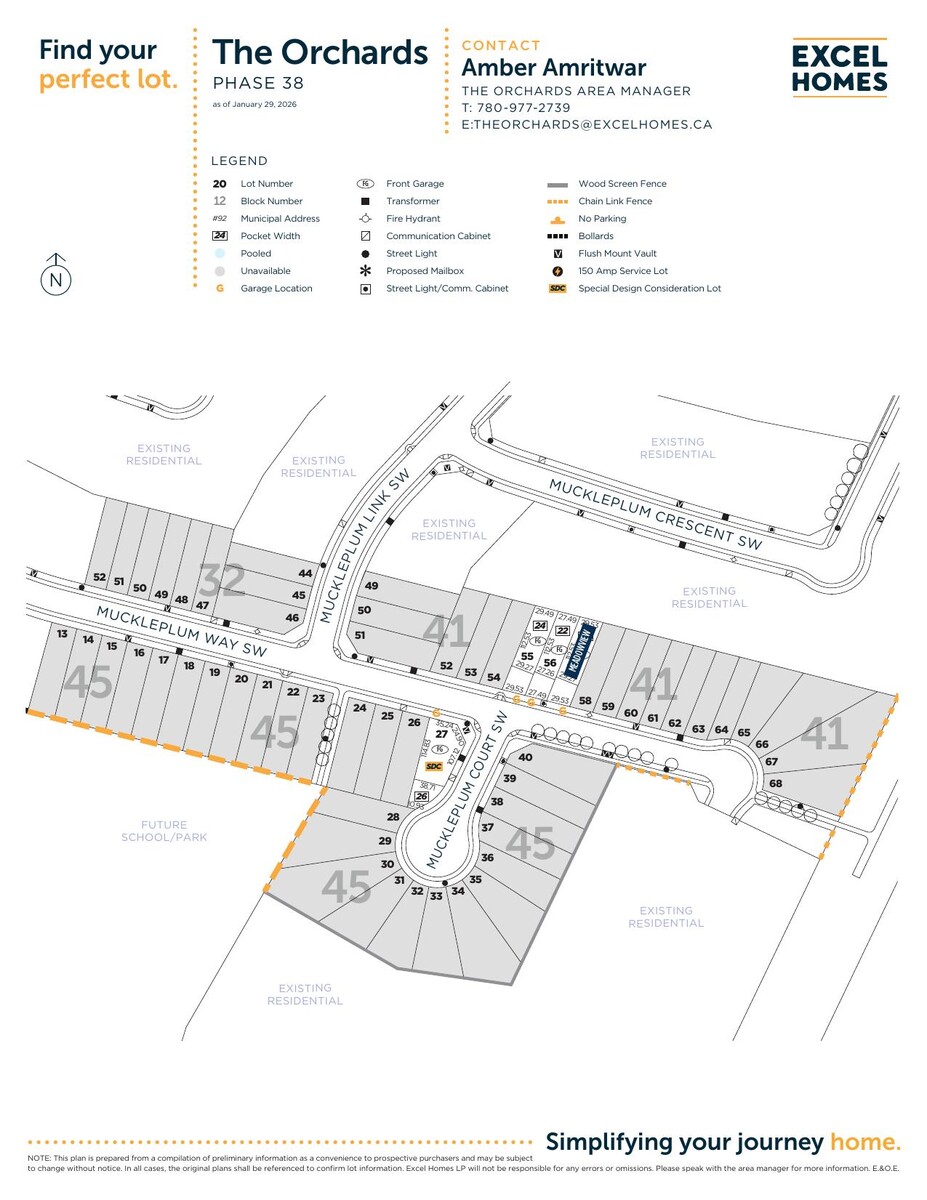 Site plan for The Orchards in Edmonton, Alberta
