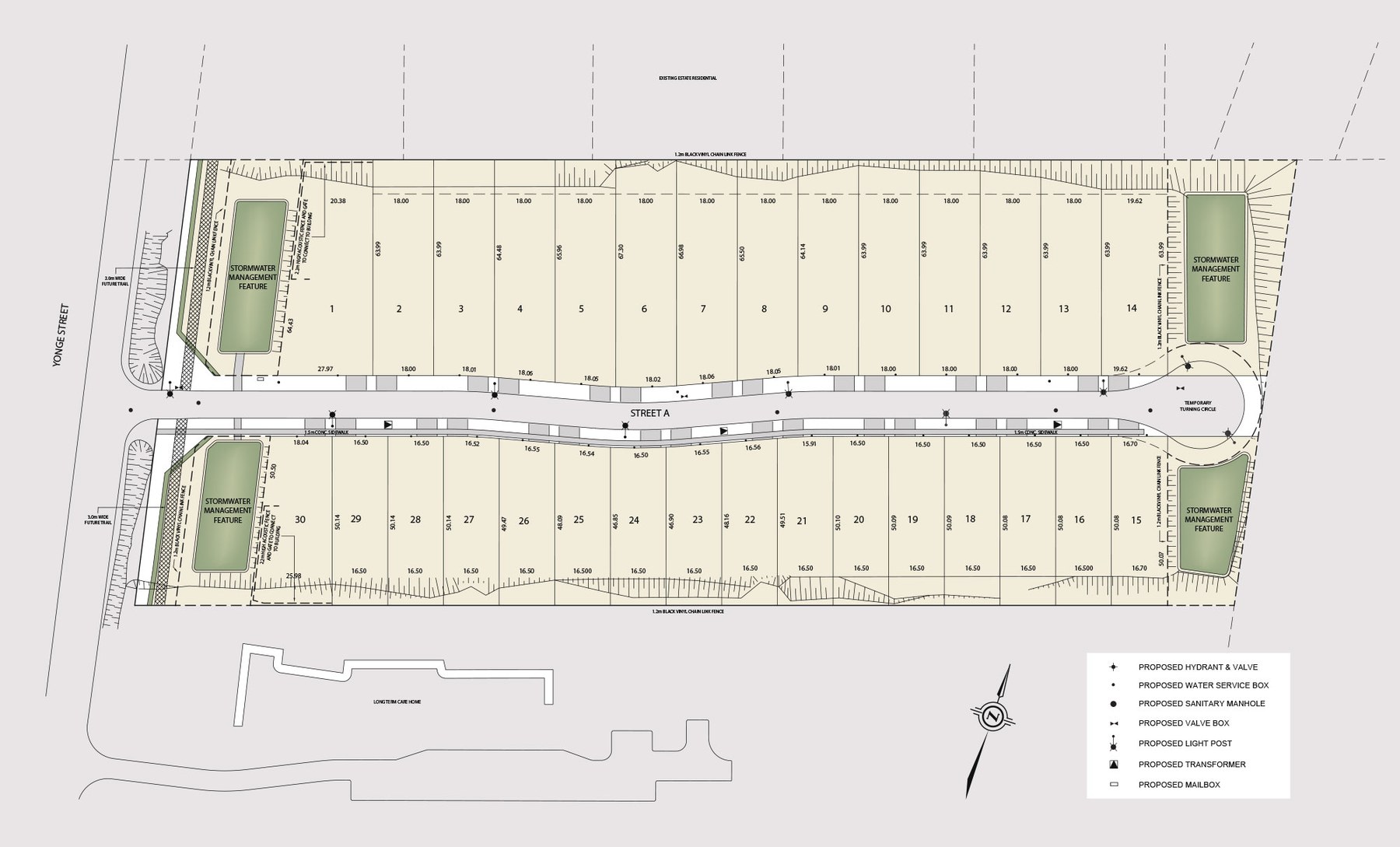 Site plan for Princeton Heights in Aurora, Ontario