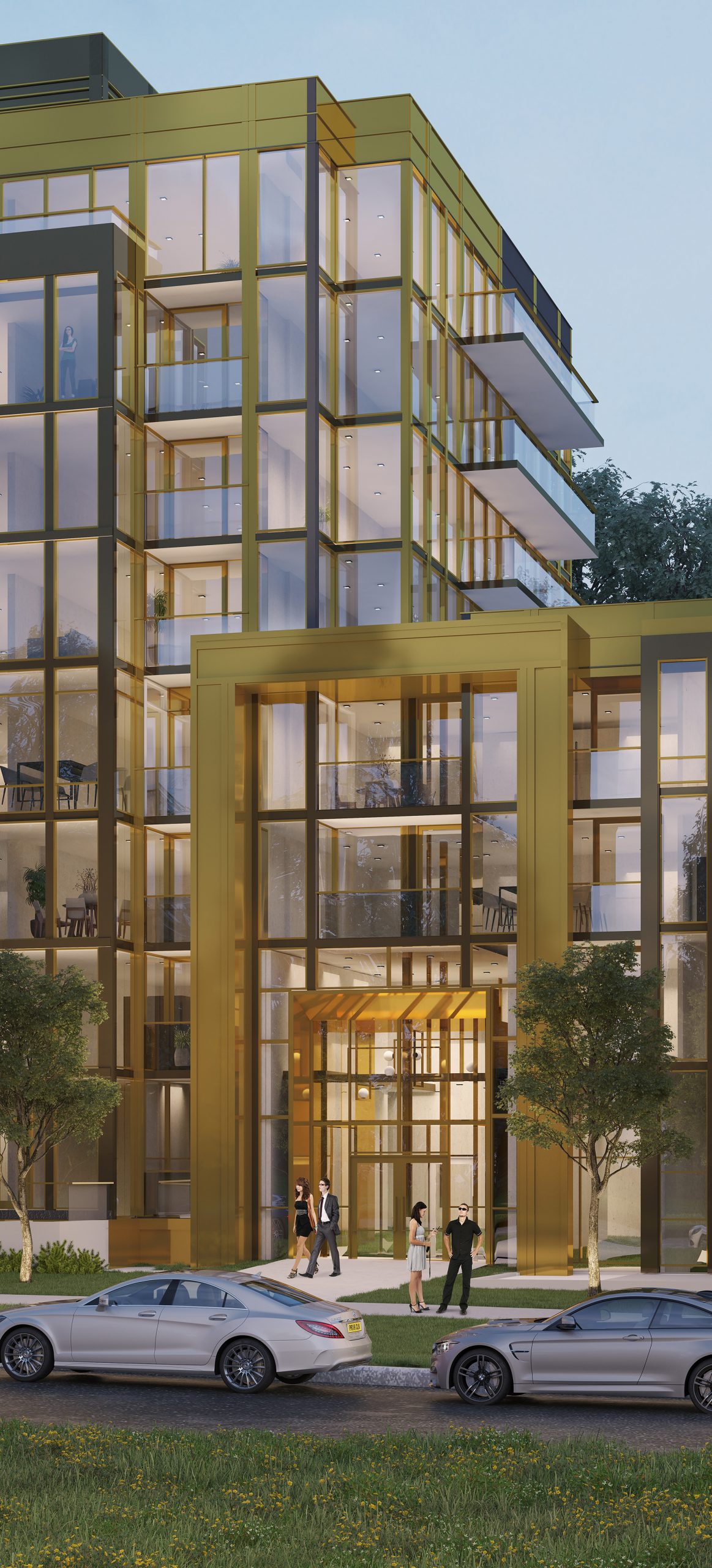 New homes at NUVO Condominium Residences development by Fernbrook Homes in Oakville, Ontario