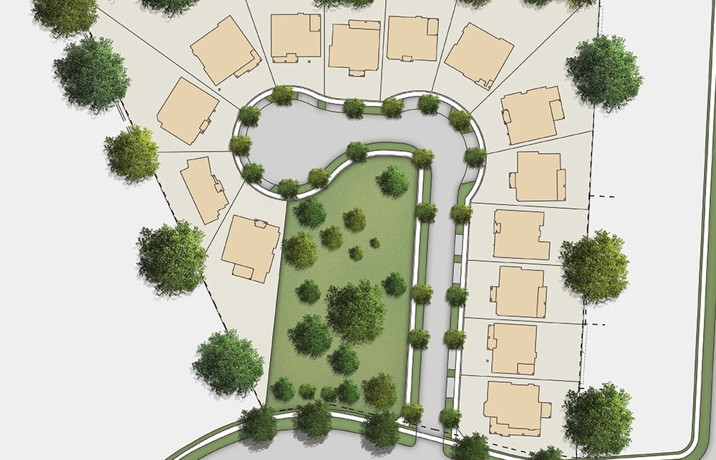 Site plan for Westham Park in Oakville, Ontario