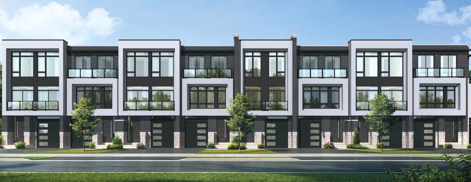 New homes at Lifestyles of South East Oakville development by Fernbrook Homes in Oakville, Ontario