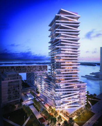 Night time rendering of Pier 27