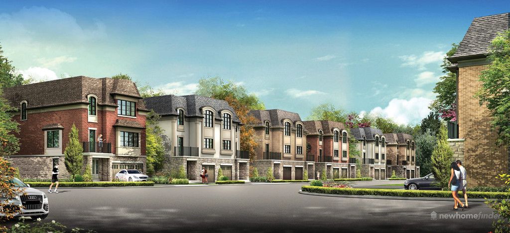 New homes at Meadowvale Lane development by Ideal Developments in Mississauga, Ontario
