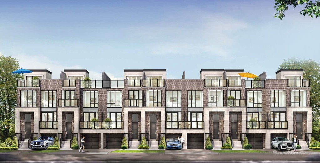 New homes at Modern Manors development by Ideal Developments in Richmond Hill, Ontario