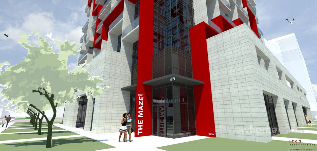 New homes at Maze Condos development by Matas Group in Mississauga, Ontario