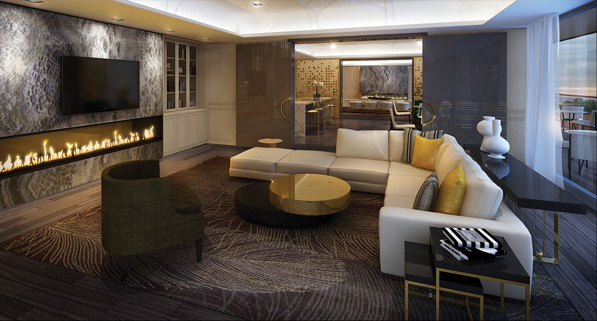 Resident lounge at Minto Yorkville Park