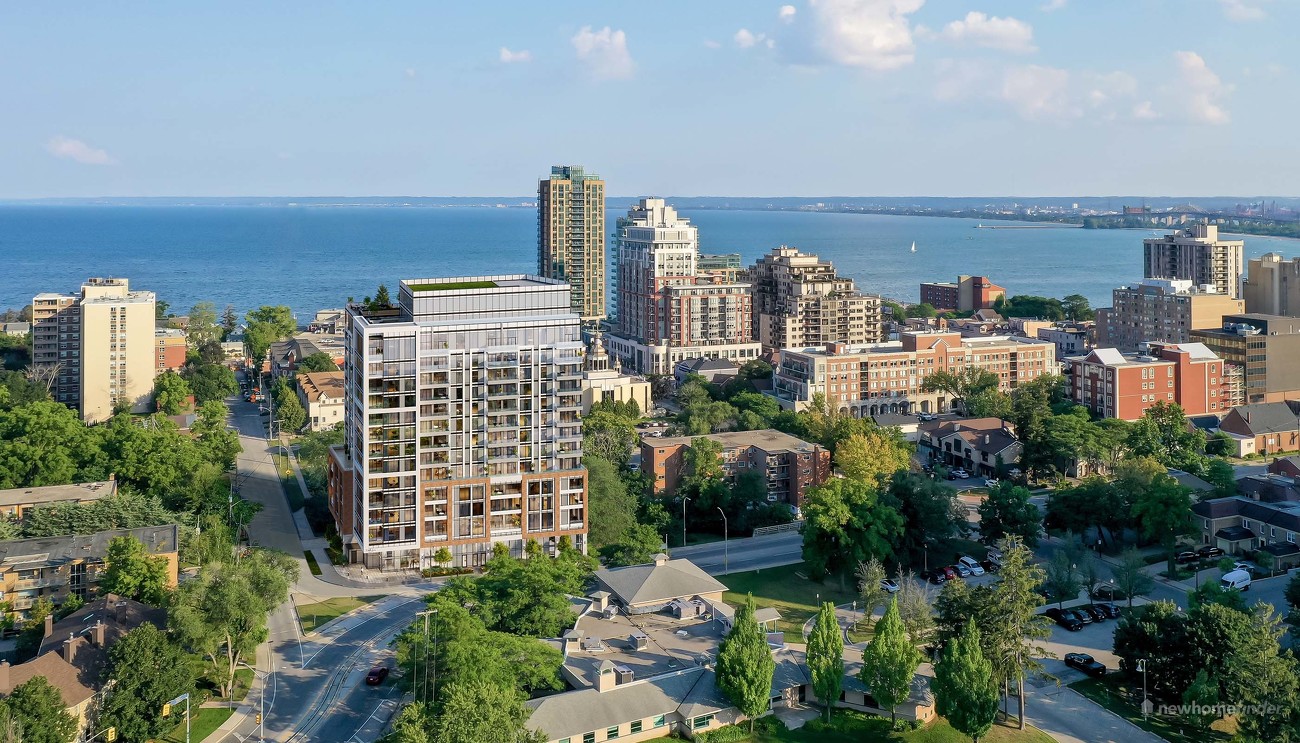 New homes at Martha James Condominiums development by Mattamy Homes in Burlington, Ontario