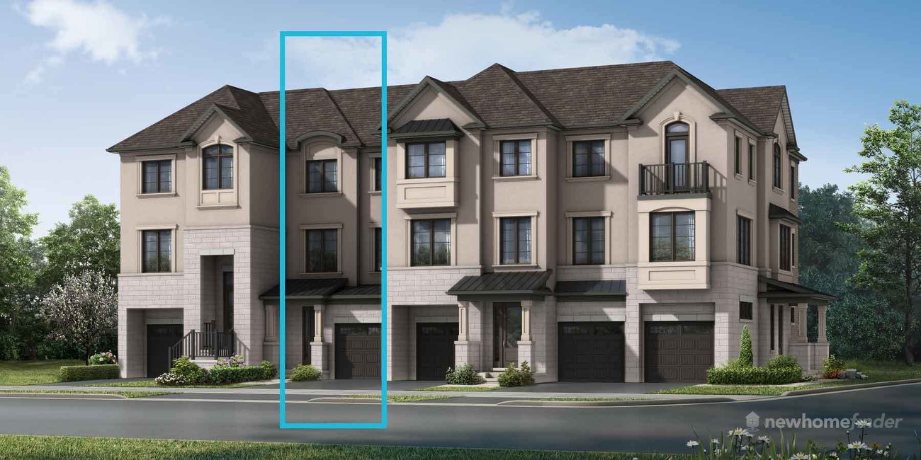 New homes at The Nine development by Mattamy Homes in Mississauga, Ontario