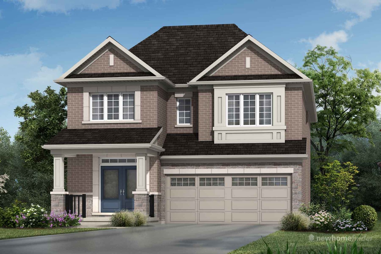 New homes at Wildflower Crossing development by Mattamy Homes in Kitchener, Ontario
