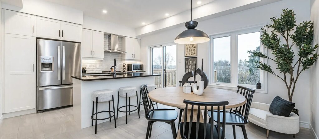 New homes at Sora at The Glade development by Fusion Homes in Guelph, Ontario