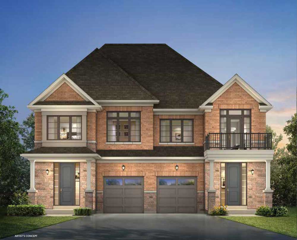 New homes at Anchor Woods development by Andrin Homes in East Gwillimbury, Ontario