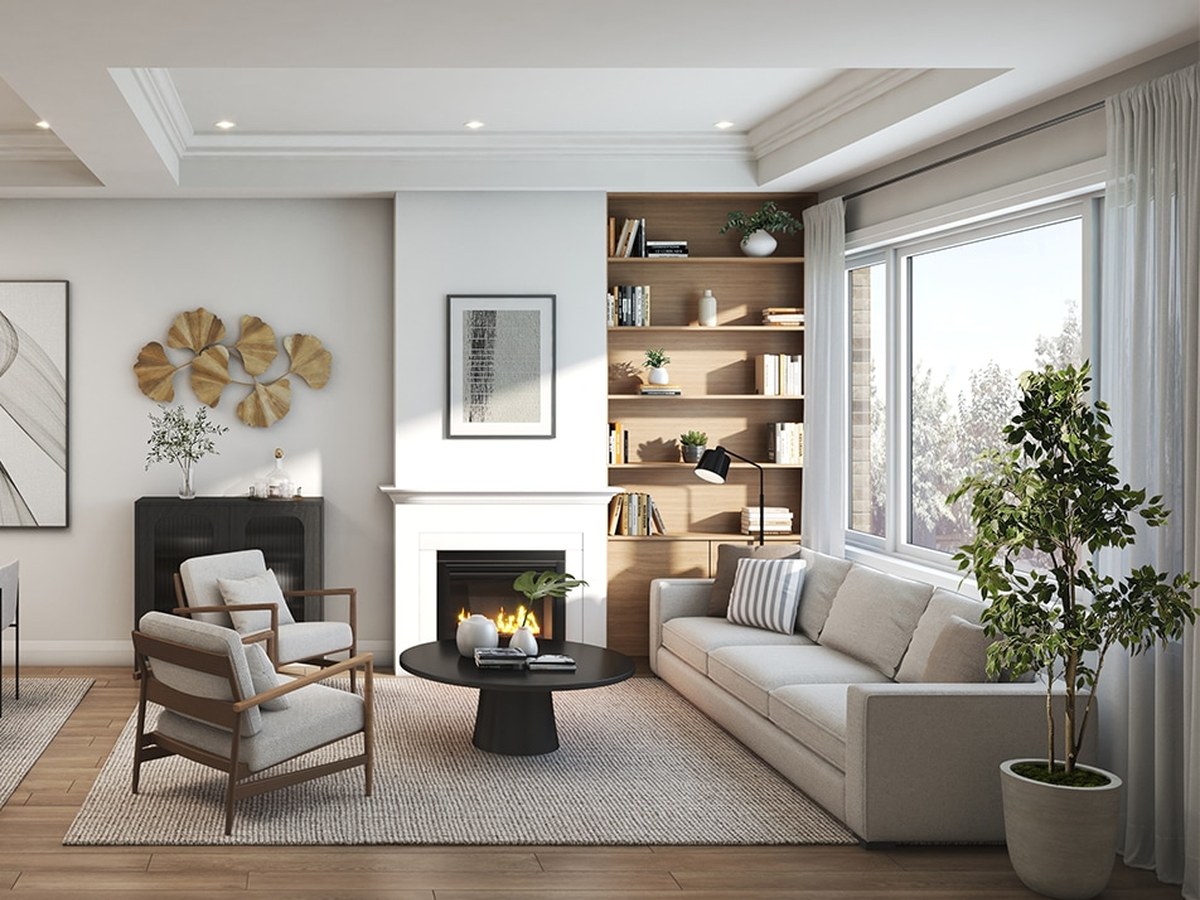 The Enclave living room interior