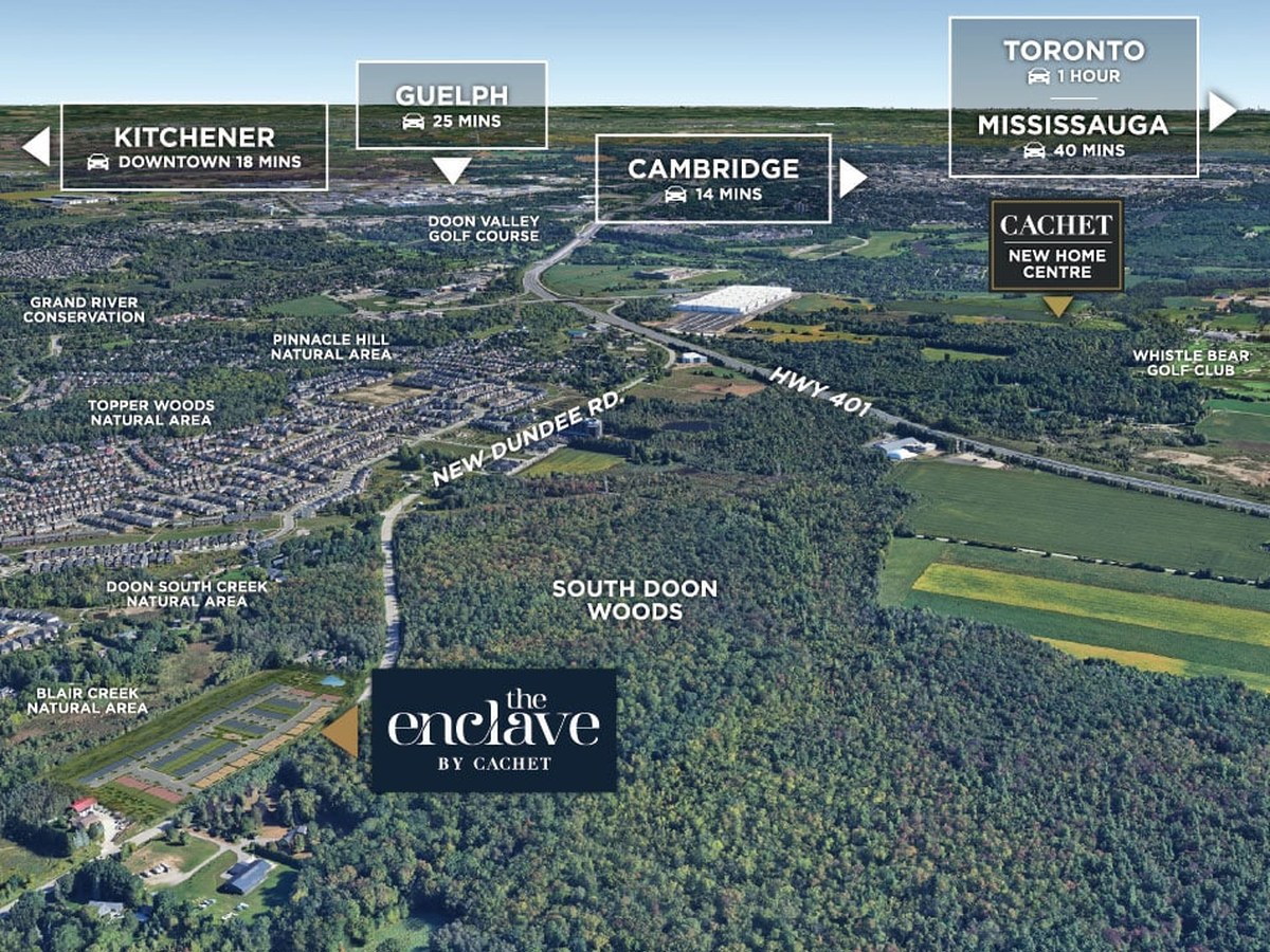 The Enclave location map