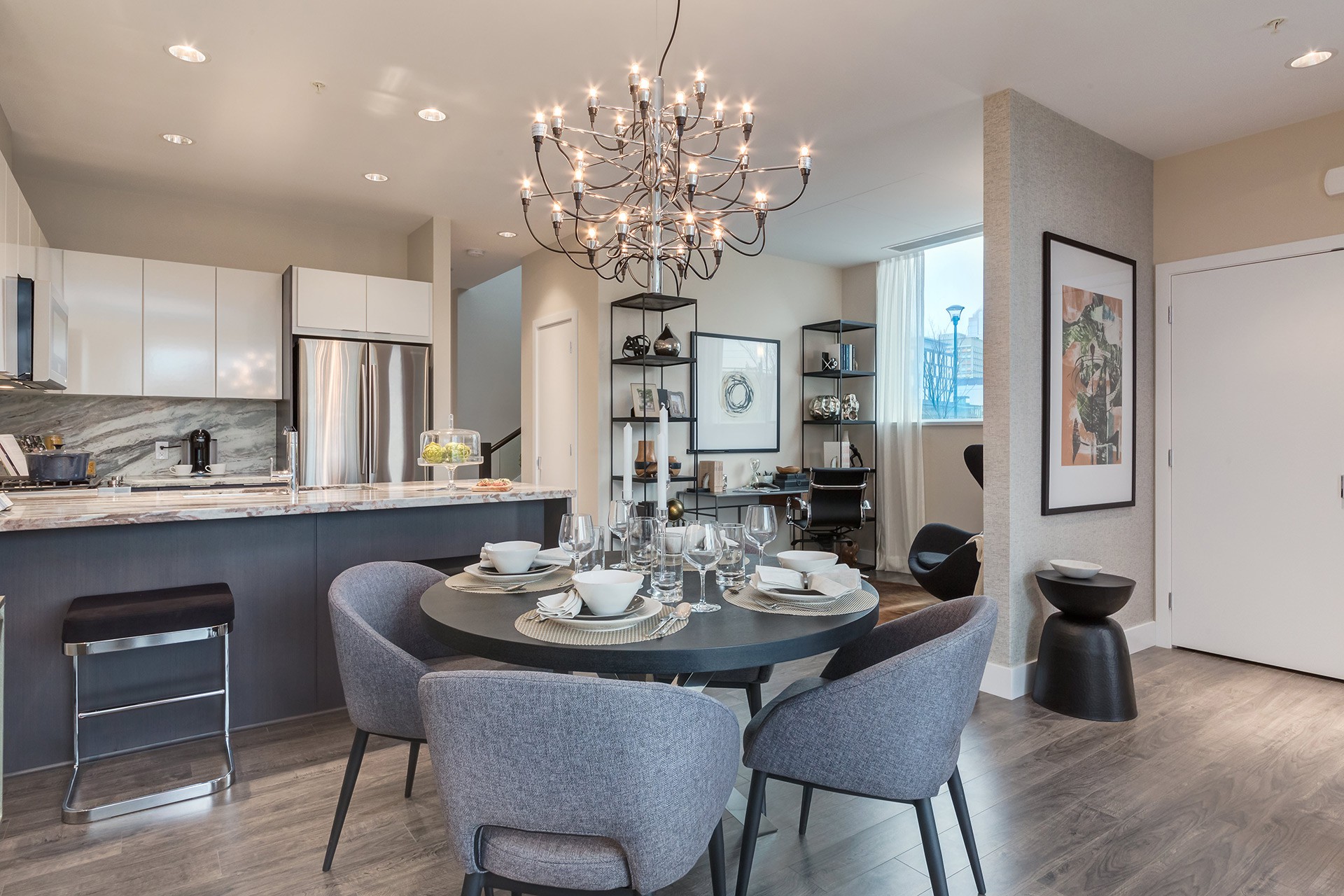 Evolution kitchen and dining interior