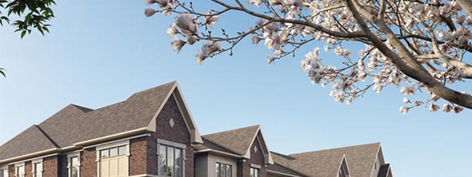 New homes at Park & Main development by Minto Communities in Unionville, Ontario