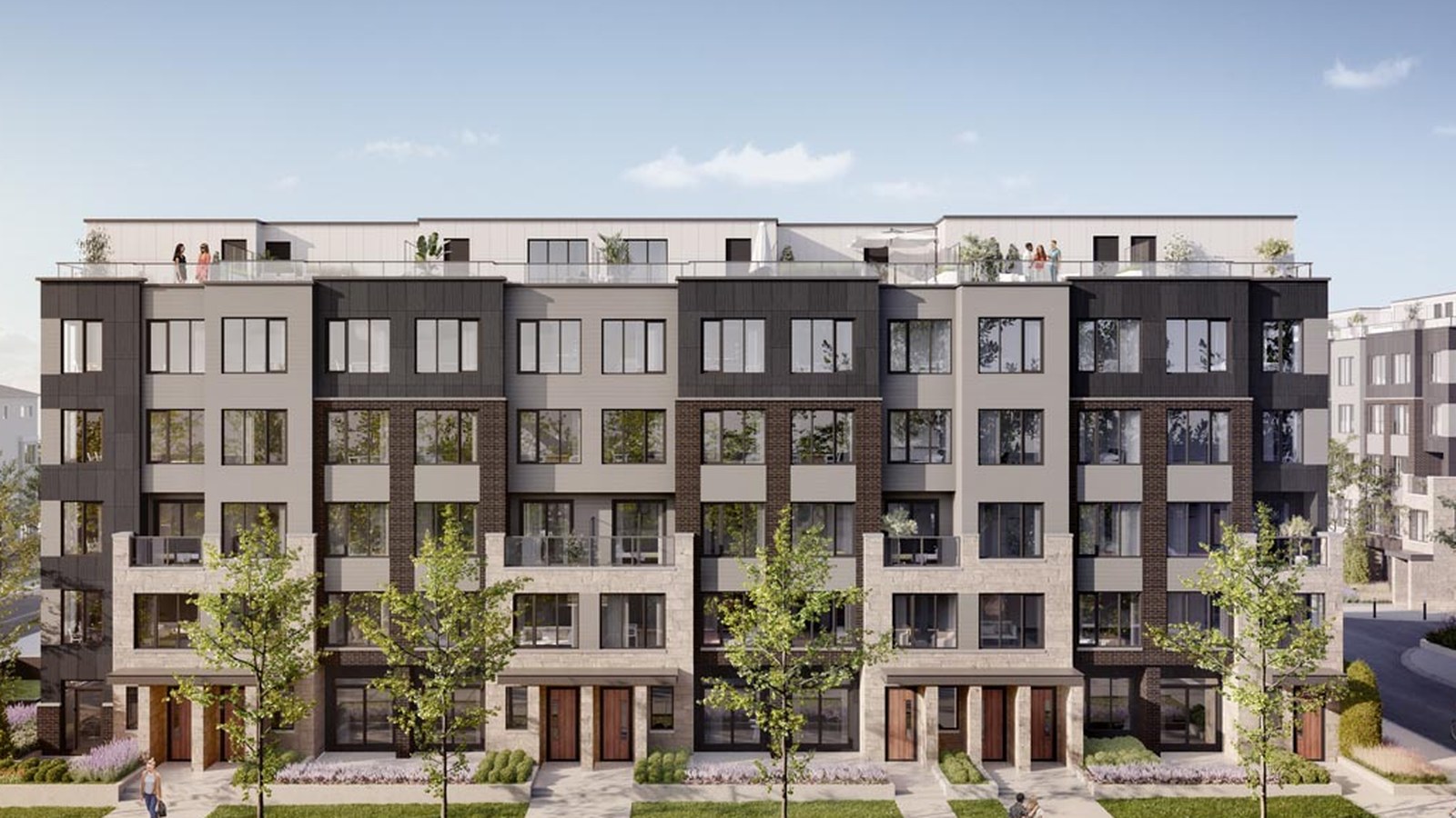 Westshore townhome rendering by Minto Communities