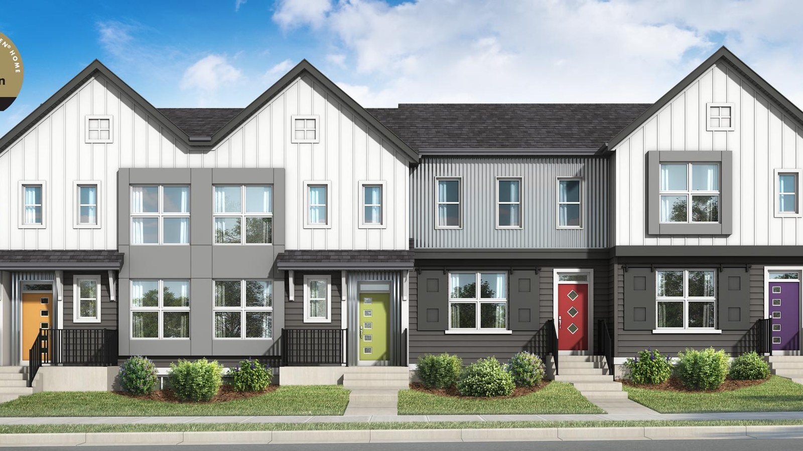 Aurora at Taza Park townhome exterior