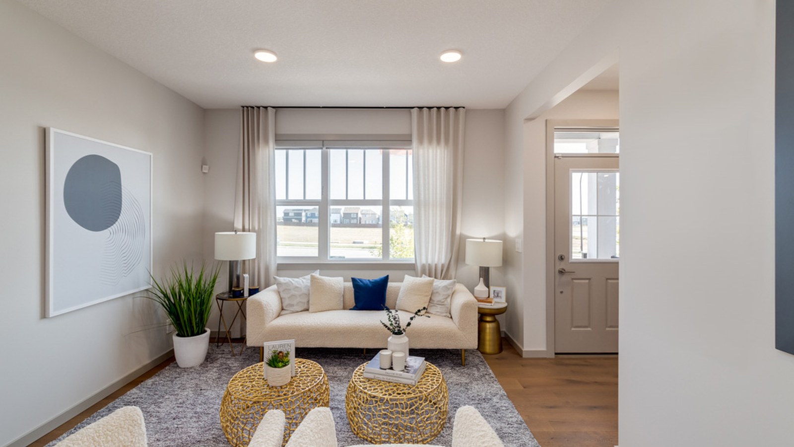 Belmont townhome living space