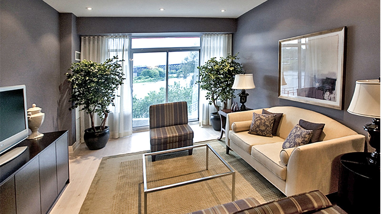 Waterscape on the Grand suite interior overlooking the river
