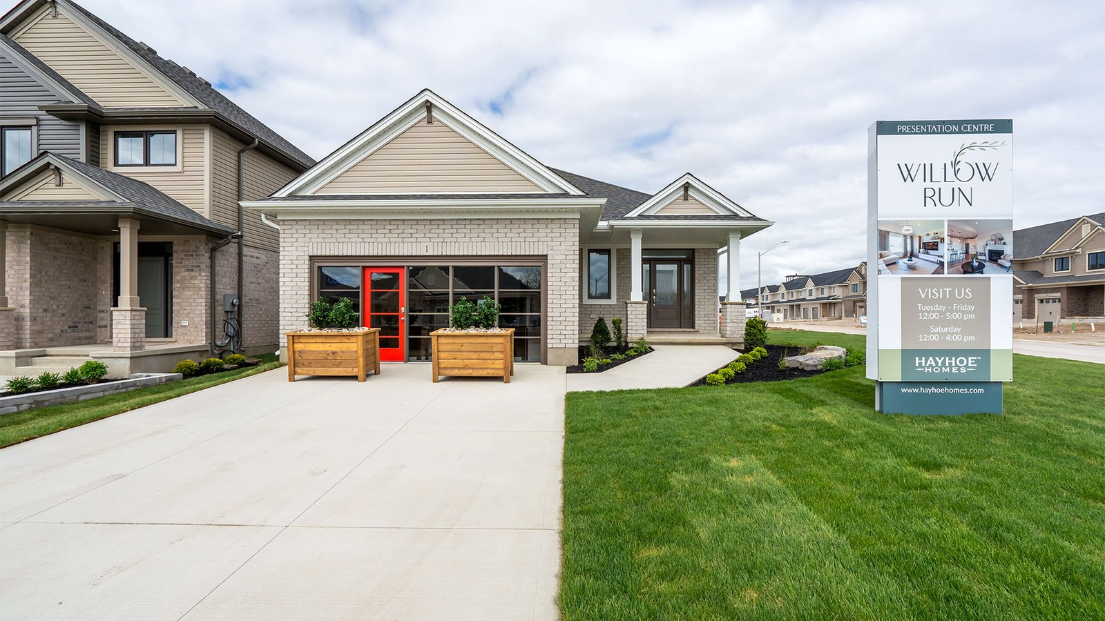 Willow Run model home exterior by Hayhoe Homes