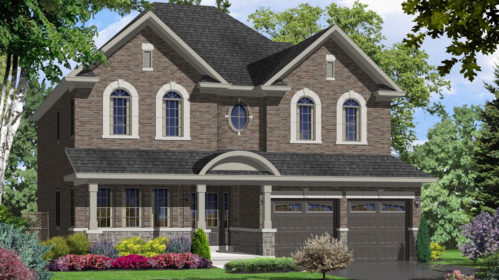 Official Honey Hill detached home rendering