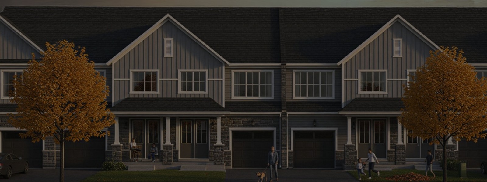 New homes at Shaw Valley Towns (MP) development by MacPherson Builders in St. Thomas, ON