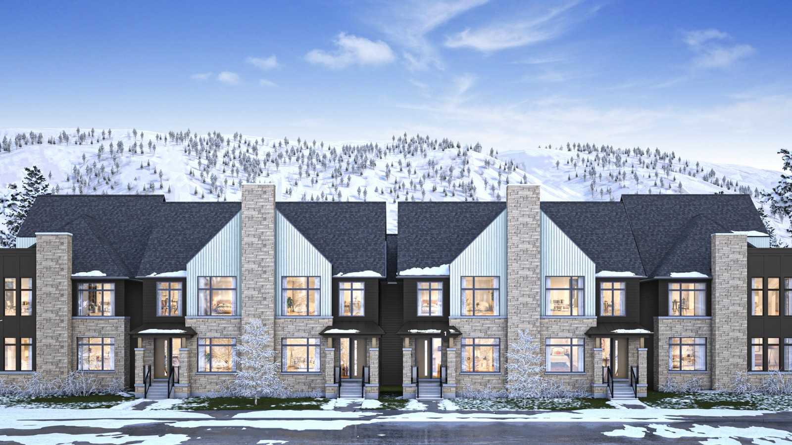 Altitude at Blue Mountain townhome rendering