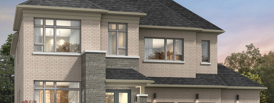 New homes at Simcoe Landing (MH) development by Marycroft Homes in Keswick, Ontario