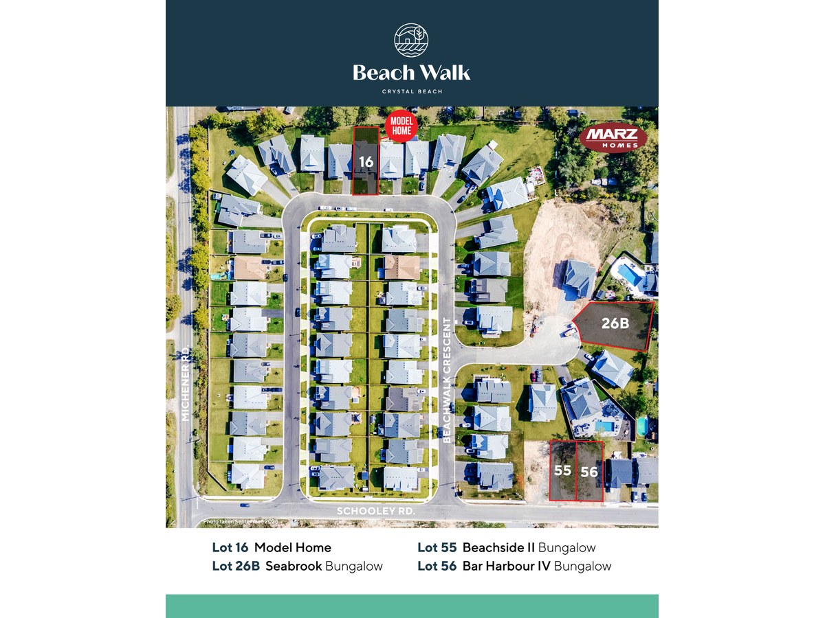 Site plan for Beach Walk in Crystal Beach, Ontario