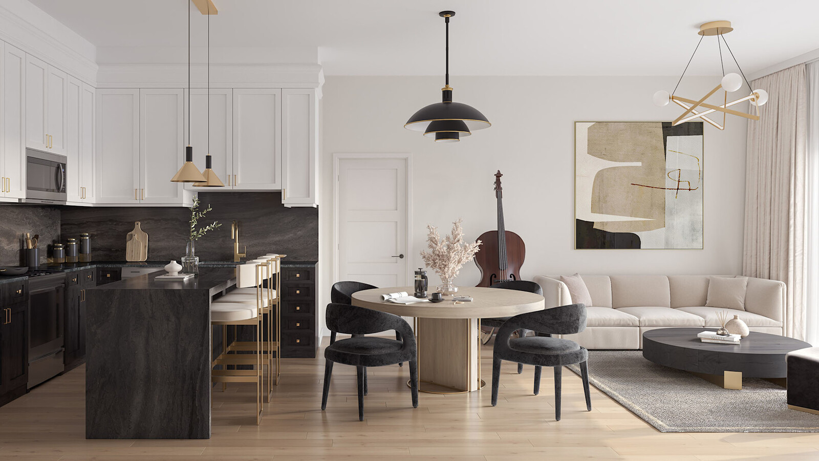Encore Collection suite interior at Anthem at The Metalworks by Fusion Homes