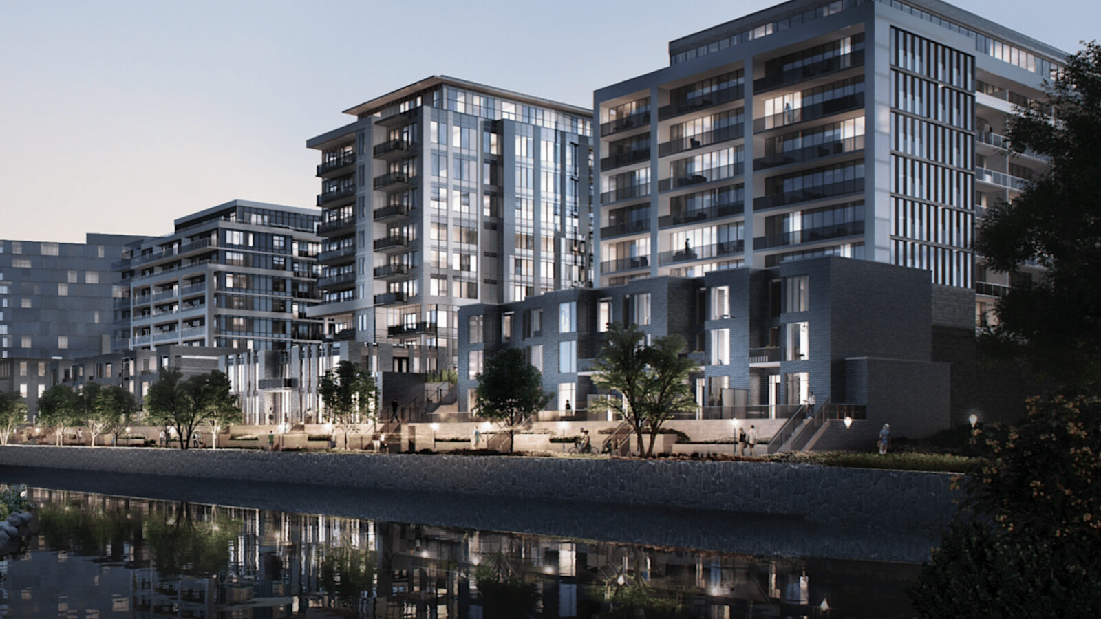 The Metalworks riverfront condominium community in downtown Guelph