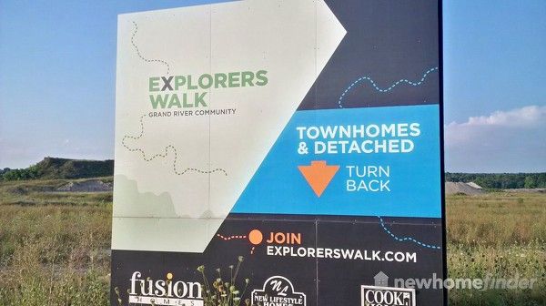 Fusion Homes Explorers Walk Signage