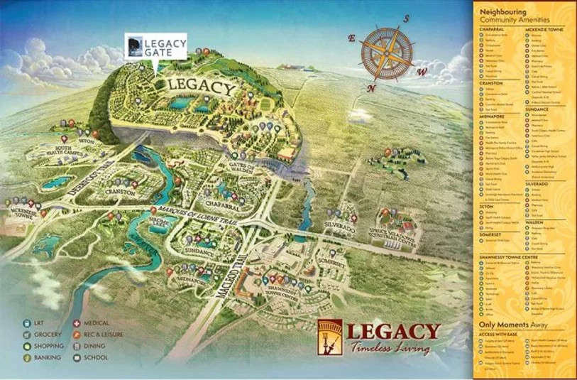 Site plan for Legacy Gate in Calgary, Alberta