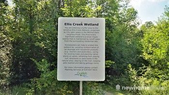 Ellis Creek Wetland Trail Sign