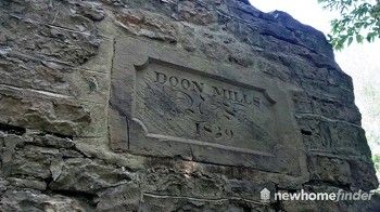 Doon Mills built in 1839 - cut across Schneider Creek at Old Mill Rd