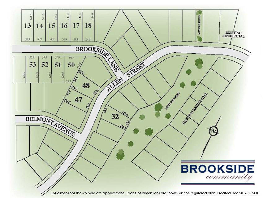 Site plan for Brookside Community in Tilsonburg, Ontario