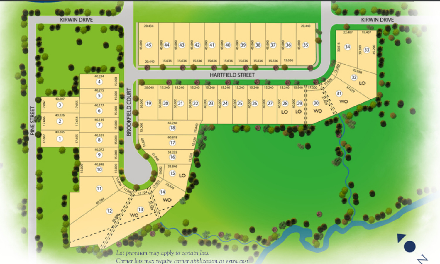 Site plan for Whiting Creek in Ingersoll, Ontario