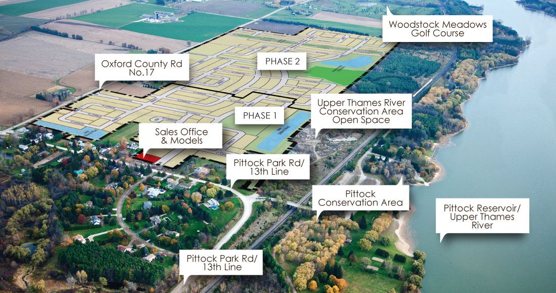 Site plan for Havelock Corners in Woodstock, Ontario