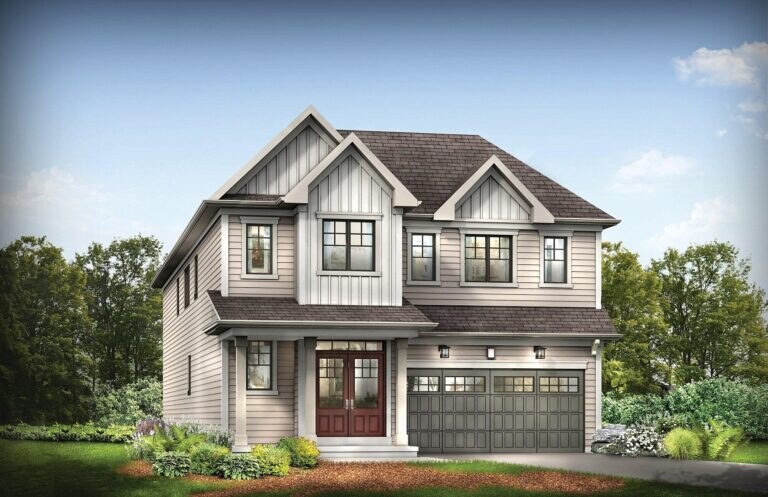 Vantage detached home exterior at Avalon by Empire Communities
