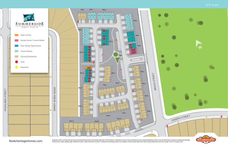 Site plan for Summerside in Port Elgin, Ontario