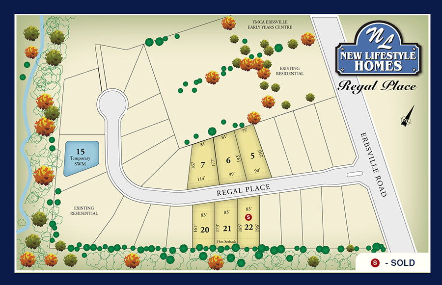 Site plan for Regal Place in Waterloo, Ontario