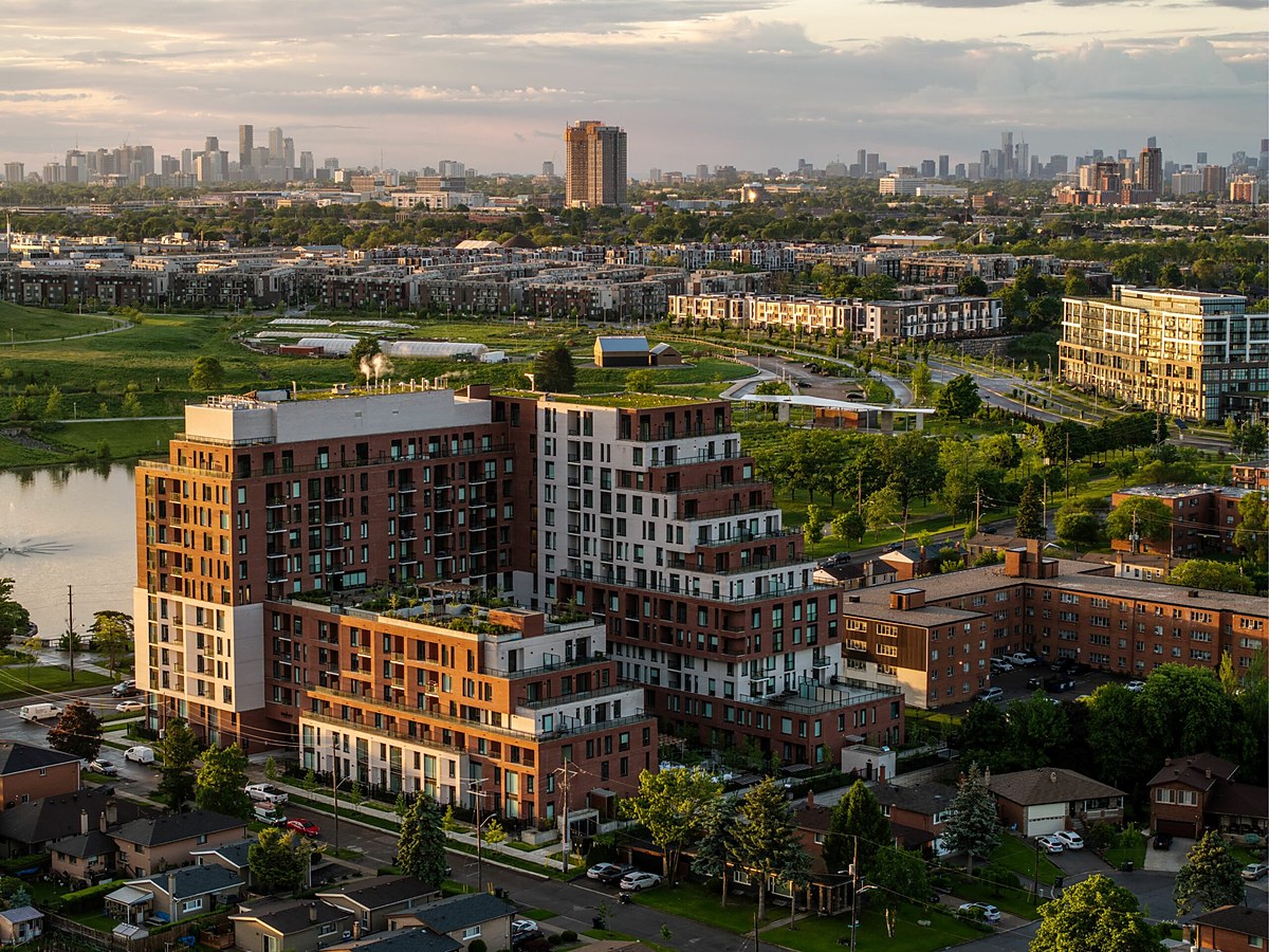 The Keeley aerial exterior near Downsview Park