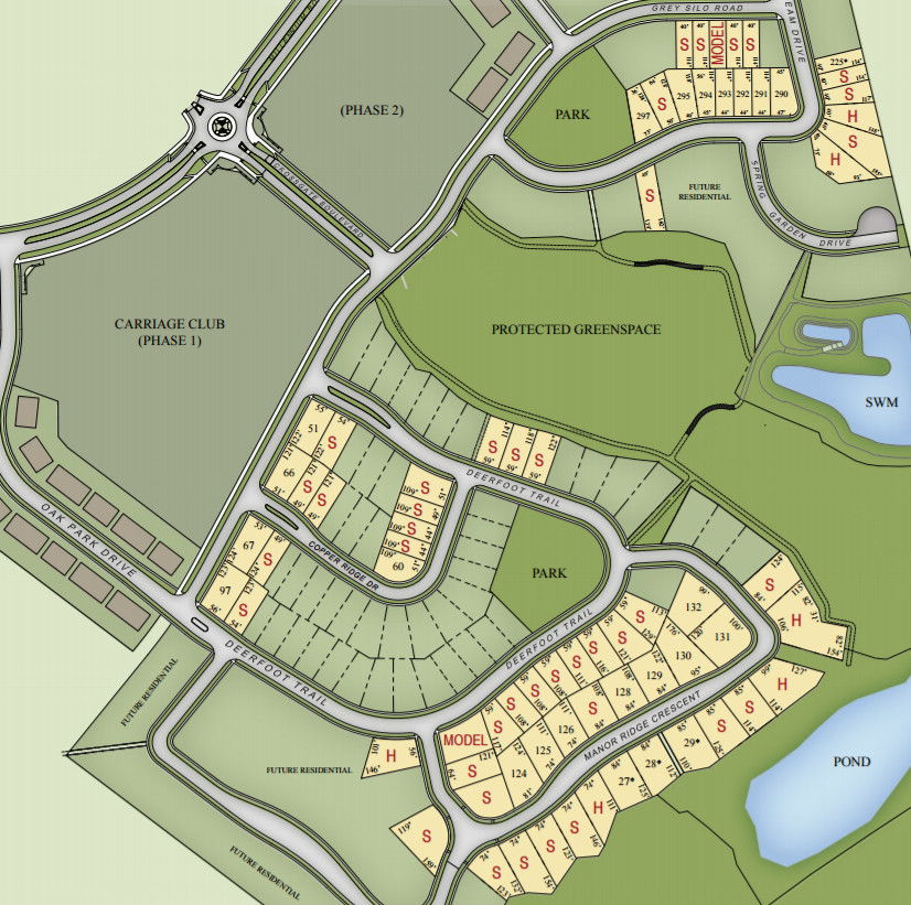 Site plan for Carriage Crossing (Kl) in Waterloo, Ontario