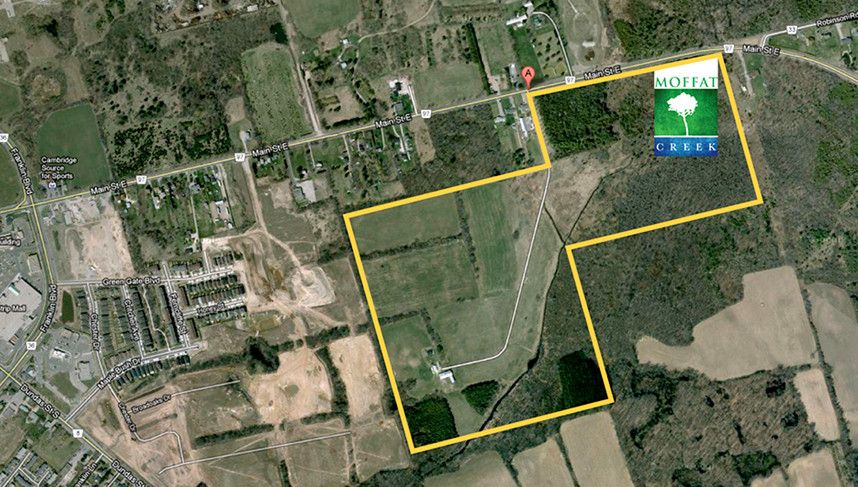 Site plan for Moffat Creek in Cambridge, Ontario