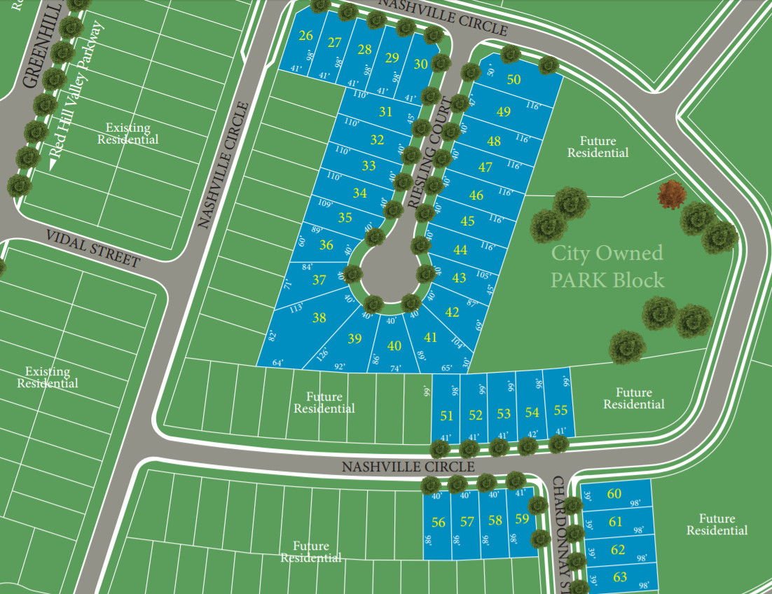 Site plan for Vienna Orchards in Hamilton, Ontario