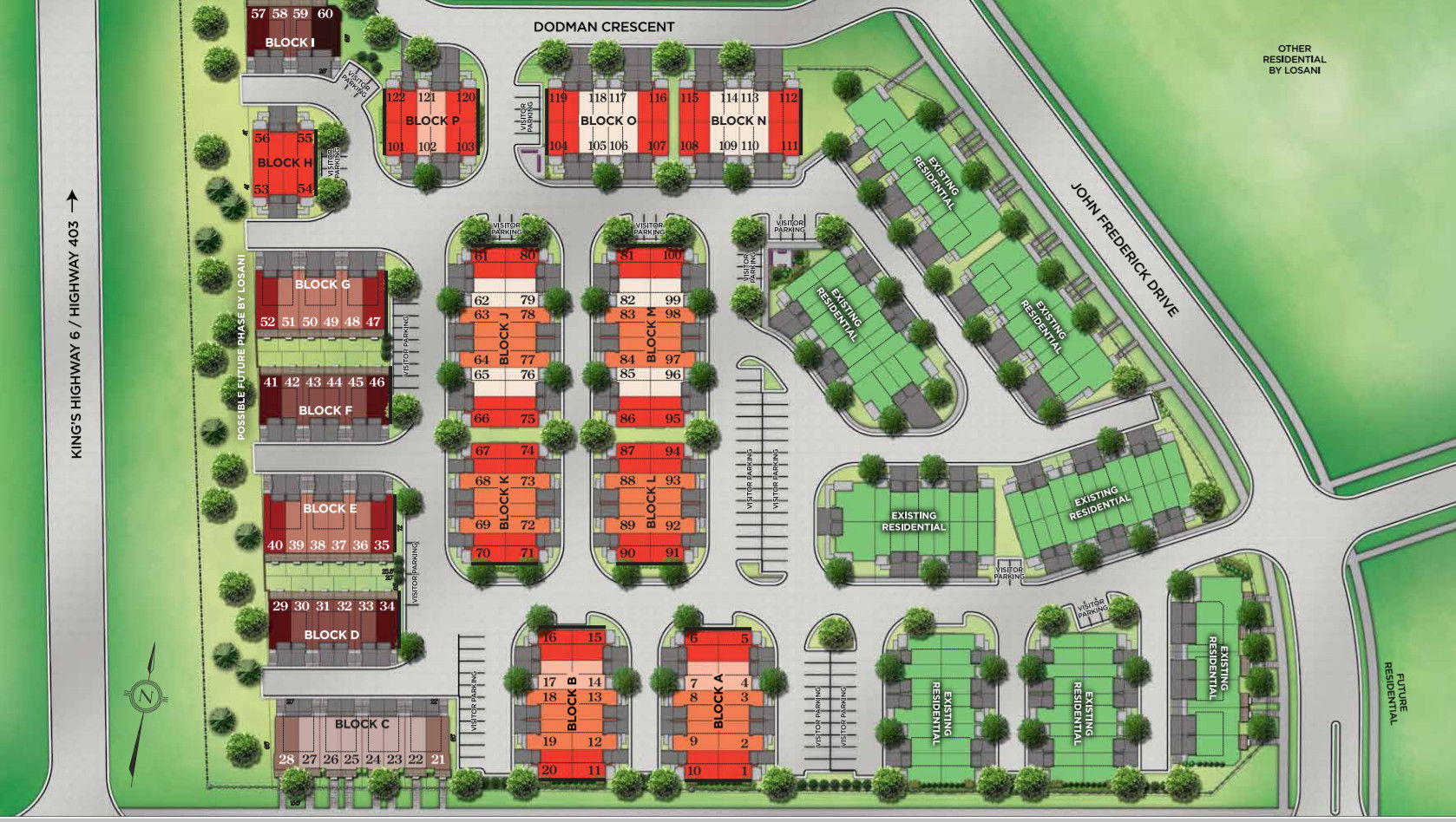 Site plan for Astoria Grand in Ancaster, Ontario