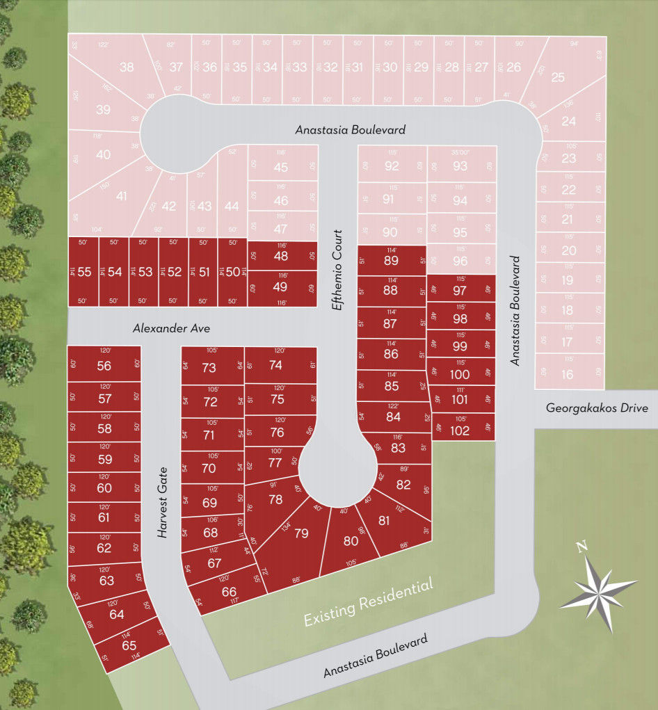 Site plan for Auburn Trail in Smithville, Ontario